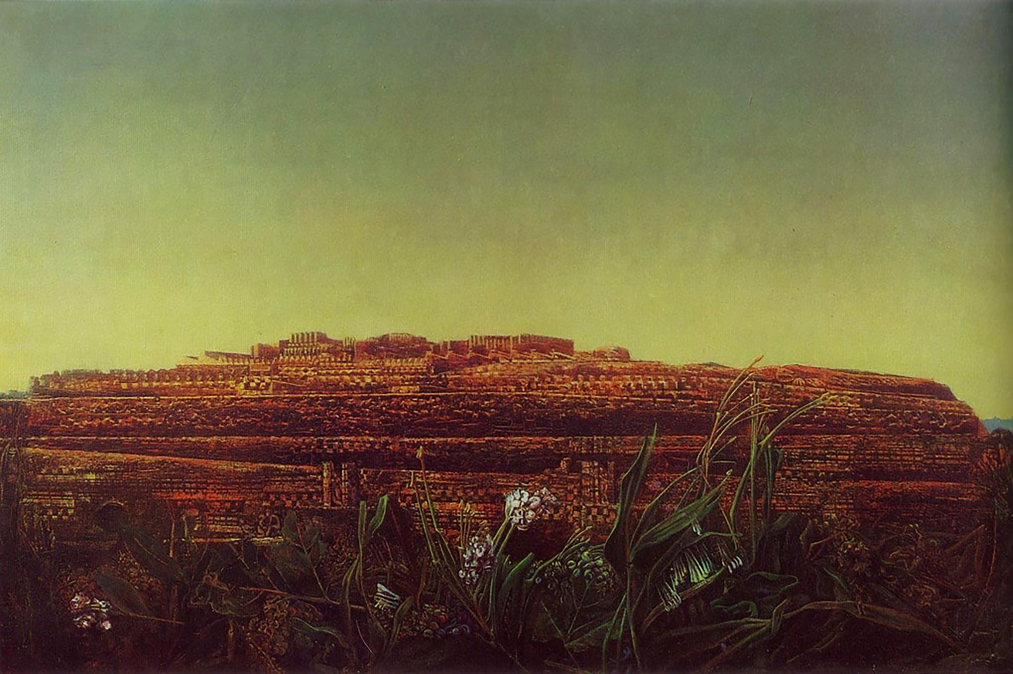 Max Ernst, “The Entire City”, oil on canvas 97x145cm, 1935
